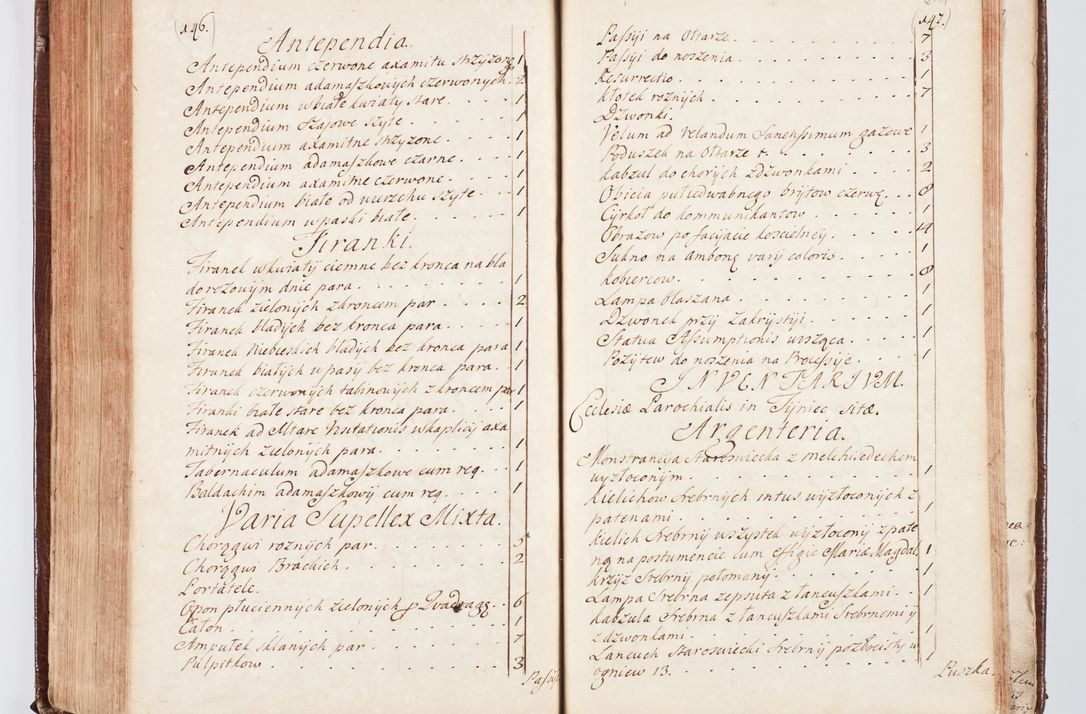 Zdjęcie nr 226 dla obiektu archiwalnego: Visitatio ecclesiarum parachialium, praebendarum, capellarum, hospitalium atque confraternitatum, nec non beneficiorum in decanatu Scaviensi foraneo, dioecesis, archidiaconatus et officialatus Cracoviensis consistentiu, ex speciali mandato Cel. Principis R.D. Andreae Stanislai Kostka in Załuskie Załuski, episcopi Cracoviensis canonicum, parochialis s. Nicolai ad Cracowiam praepositum, delegatum extraordinarium visitatorem a.D. 1748 