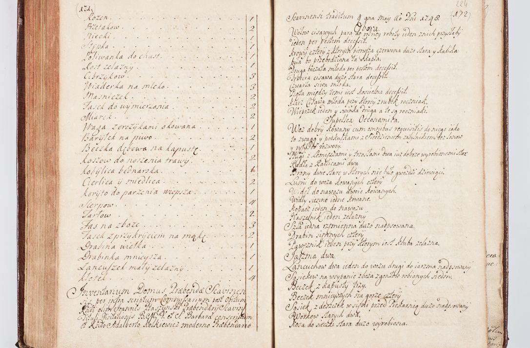 Zdjęcie nr 239 dla obiektu archiwalnego: Visitatio ecclesiarum parachialium, praebendarum, capellarum, hospitalium atque confraternitatum, nec non beneficiorum in decanatu Scaviensi foraneo, dioecesis, archidiaconatus et officialatus Cracoviensis consistentiu, ex speciali mandato Cel. Principis R.D. Andreae Stanislai Kostka in Załuskie Załuski, episcopi Cracoviensis canonicum, parochialis s. Nicolai ad Cracowiam praepositum, delegatum extraordinarium visitatorem a.D. 1748 