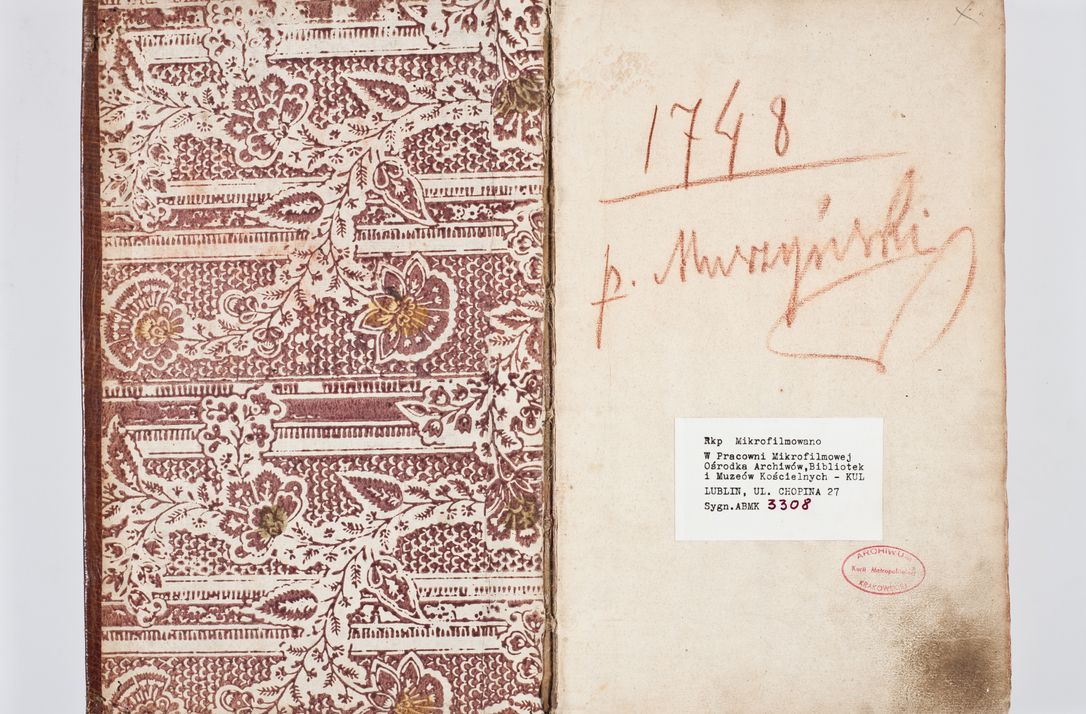 Zdjęcie nr 6 dla obiektu archiwalnego: Visitatio ecclesiarum parachialium, praebendarum, capellarum, hospitalium atque confraternitatum, nec non beneficiorum in decanatu Scaviensi foraneo, dioecesis, archidiaconatus et officialatus Cracoviensis consistentiu, ex speciali mandato Cel. Principis R.D. Andreae Stanislai Kostka in Załuskie Załuski, episcopi Cracoviensis canonicum, parochialis s. Nicolai ad Cracowiam praepositum, delegatum extraordinarium visitatorem a.D. 1748 