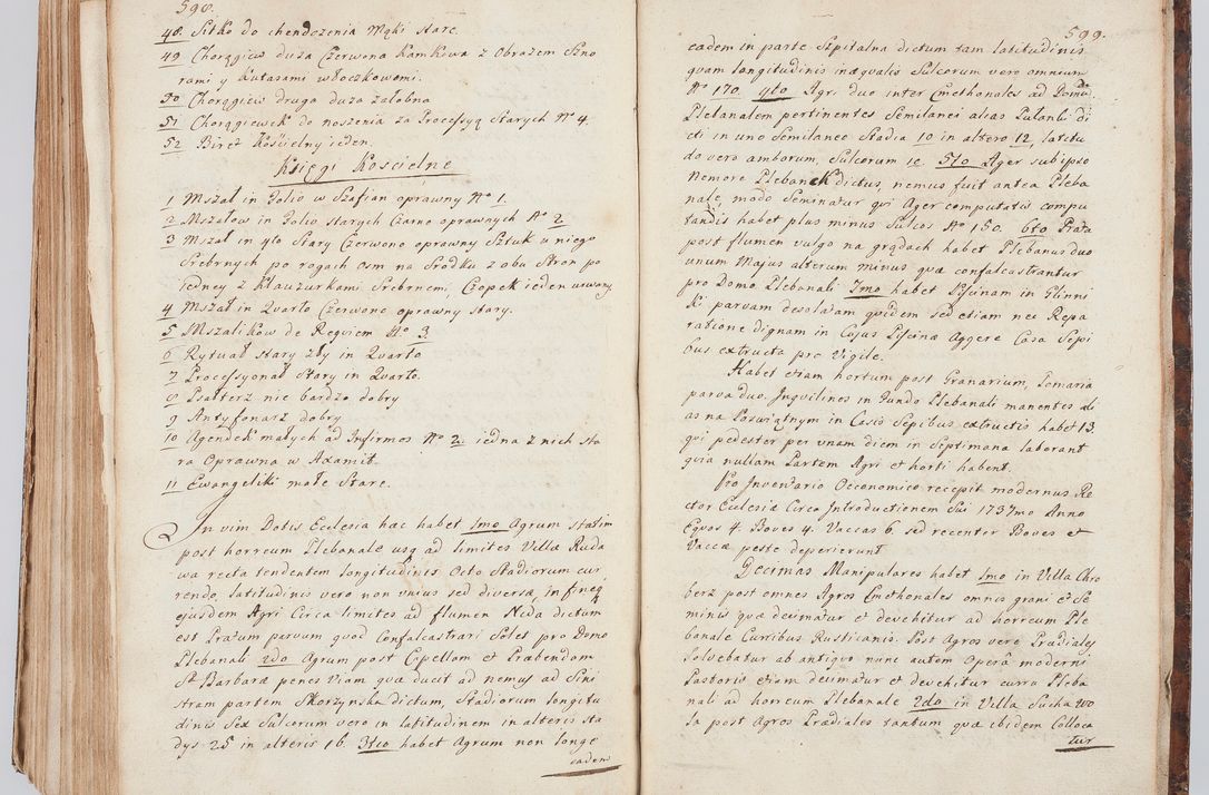 Zdjęcie nr 321 dla obiektu archiwalnego: Acta visitationis ecclesiarum in decanatu Sokolinensi et Kijensi ex commissione Cel. Principis R.D. Andrea Stanislai Kostka comitis in Załuskie Załuski, episcopi Cracoviensis, ducis Severiae, per Josephum Carolum Bleszyński, ecclesiarum cathedralis Cracoviensis et Insignis Collegiatae Sandomiriensis canonicum, expeditae diebus mensium Januarii et Februarii et Martii 1748 anno