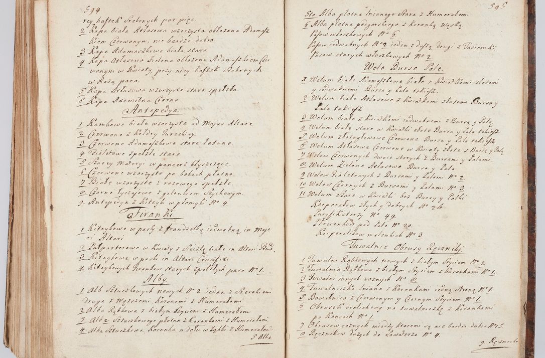 Zdjęcie nr 319 dla obiektu archiwalnego: Acta visitationis ecclesiarum in decanatu Sokolinensi et Kijensi ex commissione Cel. Principis R.D. Andrea Stanislai Kostka comitis in Załuskie Załuski, episcopi Cracoviensis, ducis Severiae, per Josephum Carolum Bleszyński, ecclesiarum cathedralis Cracoviensis et Insignis Collegiatae Sandomiriensis canonicum, expeditae diebus mensium Januarii et Februarii et Martii 1748 anno