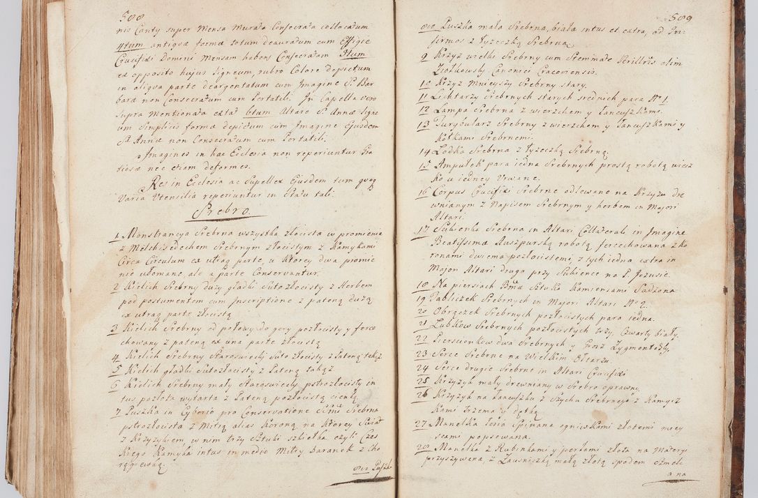 Zdjęcie nr 316 dla obiektu archiwalnego: Acta visitationis ecclesiarum in decanatu Sokolinensi et Kijensi ex commissione Cel. Principis R.D. Andrea Stanislai Kostka comitis in Załuskie Załuski, episcopi Cracoviensis, ducis Severiae, per Josephum Carolum Bleszyński, ecclesiarum cathedralis Cracoviensis et Insignis Collegiatae Sandomiriensis canonicum, expeditae diebus mensium Januarii et Februarii et Martii 1748 anno