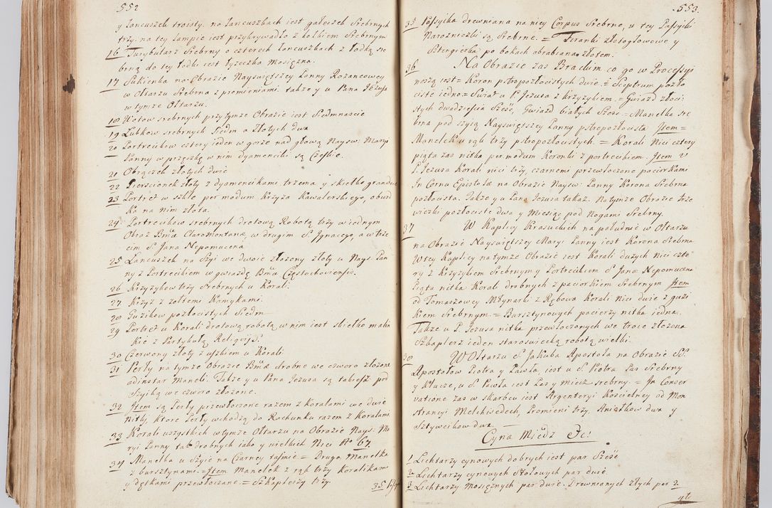 Zdjęcie nr 297 dla obiektu archiwalnego: Acta visitationis ecclesiarum in decanatu Sokolinensi et Kijensi ex commissione Cel. Principis R.D. Andrea Stanislai Kostka comitis in Załuskie Załuski, episcopi Cracoviensis, ducis Severiae, per Josephum Carolum Bleszyński, ecclesiarum cathedralis Cracoviensis et Insignis Collegiatae Sandomiriensis canonicum, expeditae diebus mensium Januarii et Februarii et Martii 1748 anno