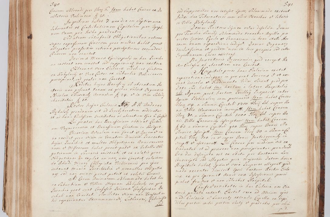 Zdjęcie nr 291 dla obiektu archiwalnego: Acta visitationis ecclesiarum in decanatu Sokolinensi et Kijensi ex commissione Cel. Principis R.D. Andrea Stanislai Kostka comitis in Załuskie Załuski, episcopi Cracoviensis, ducis Severiae, per Josephum Carolum Bleszyński, ecclesiarum cathedralis Cracoviensis et Insignis Collegiatae Sandomiriensis canonicum, expeditae diebus mensium Januarii et Februarii et Martii 1748 anno