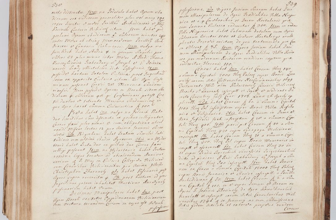 Zdjęcie nr 290 dla obiektu archiwalnego: Acta visitationis ecclesiarum in decanatu Sokolinensi et Kijensi ex commissione Cel. Principis R.D. Andrea Stanislai Kostka comitis in Załuskie Załuski, episcopi Cracoviensis, ducis Severiae, per Josephum Carolum Bleszyński, ecclesiarum cathedralis Cracoviensis et Insignis Collegiatae Sandomiriensis canonicum, expeditae diebus mensium Januarii et Februarii et Martii 1748 anno