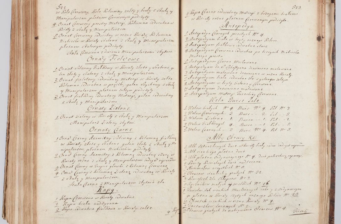Zdjęcie nr 282 dla obiektu archiwalnego: Acta visitationis ecclesiarum in decanatu Sokolinensi et Kijensi ex commissione Cel. Principis R.D. Andrea Stanislai Kostka comitis in Załuskie Załuski, episcopi Cracoviensis, ducis Severiae, per Josephum Carolum Bleszyński, ecclesiarum cathedralis Cracoviensis et Insignis Collegiatae Sandomiriensis canonicum, expeditae diebus mensium Januarii et Februarii et Martii 1748 anno