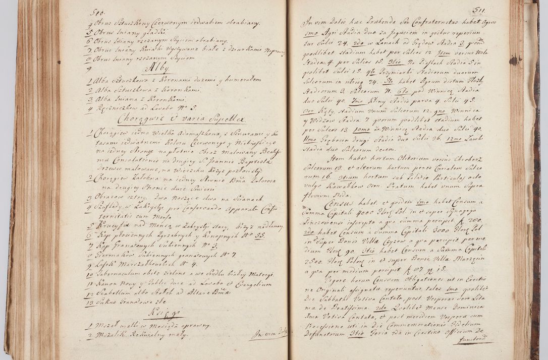 Zdjęcie nr 276 dla obiektu archiwalnego: Acta visitationis ecclesiarum in decanatu Sokolinensi et Kijensi ex commissione Cel. Principis R.D. Andrea Stanislai Kostka comitis in Załuskie Załuski, episcopi Cracoviensis, ducis Severiae, per Josephum Carolum Bleszyński, ecclesiarum cathedralis Cracoviensis et Insignis Collegiatae Sandomiriensis canonicum, expeditae diebus mensium Januarii et Februarii et Martii 1748 anno