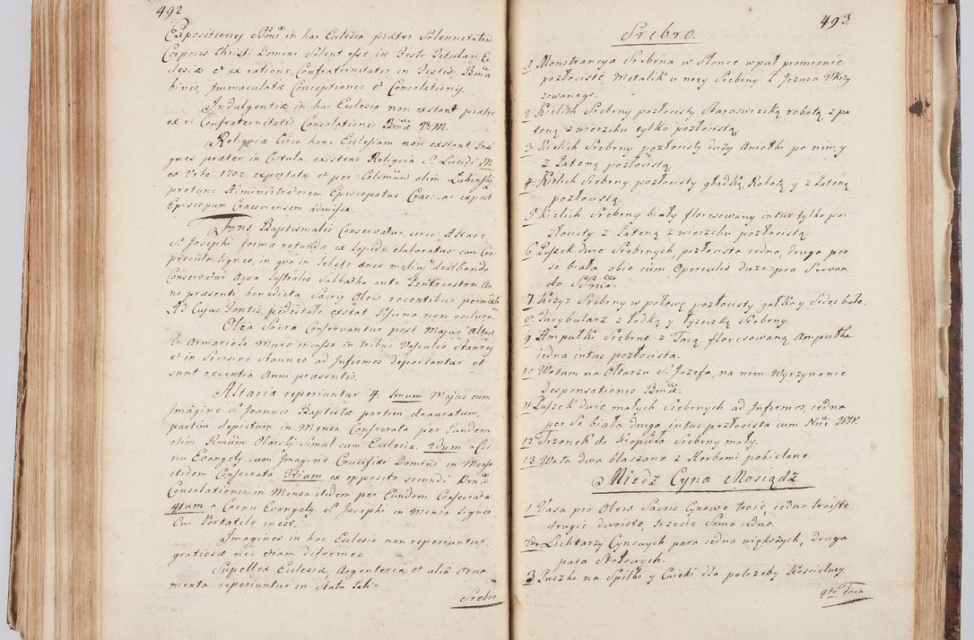 Zdjęcie nr 267 dla obiektu archiwalnego: Acta visitationis ecclesiarum in decanatu Sokolinensi et Kijensi ex commissione Cel. Principis R.D. Andrea Stanislai Kostka comitis in Załuskie Załuski, episcopi Cracoviensis, ducis Severiae, per Josephum Carolum Bleszyński, ecclesiarum cathedralis Cracoviensis et Insignis Collegiatae Sandomiriensis canonicum, expeditae diebus mensium Januarii et Februarii et Martii 1748 anno