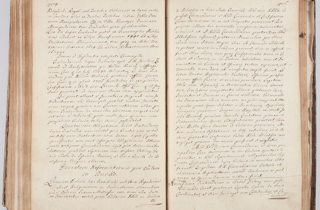 Zdjęcie nr 263 dla obiektu archiwalnego: Acta visitationis ecclesiarum in decanatu Sokolinensi et Kijensi ex commissione Cel. Principis R.D. Andrea Stanislai Kostka comitis in Załuskie Załuski, episcopi Cracoviensis, ducis Severiae, per Josephum Carolum Bleszyński, ecclesiarum cathedralis Cracoviensis et Insignis Collegiatae Sandomiriensis canonicum, expeditae diebus mensium Januarii et Februarii et Martii 1748 anno