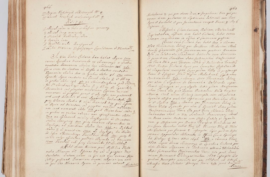 Zdjęcie nr 254 dla obiektu archiwalnego: Acta visitationis ecclesiarum in decanatu Sokolinensi et Kijensi ex commissione Cel. Principis R.D. Andrea Stanislai Kostka comitis in Załuskie Załuski, episcopi Cracoviensis, ducis Severiae, per Josephum Carolum Bleszyński, ecclesiarum cathedralis Cracoviensis et Insignis Collegiatae Sandomiriensis canonicum, expeditae diebus mensium Januarii et Februarii et Martii 1748 anno