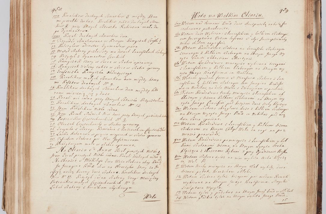 Zdjęcie nr 250 dla obiektu archiwalnego: Acta visitationis ecclesiarum in decanatu Sokolinensi et Kijensi ex commissione Cel. Principis R.D. Andrea Stanislai Kostka comitis in Załuskie Załuski, episcopi Cracoviensis, ducis Severiae, per Josephum Carolum Bleszyński, ecclesiarum cathedralis Cracoviensis et Insignis Collegiatae Sandomiriensis canonicum, expeditae diebus mensium Januarii et Februarii et Martii 1748 anno