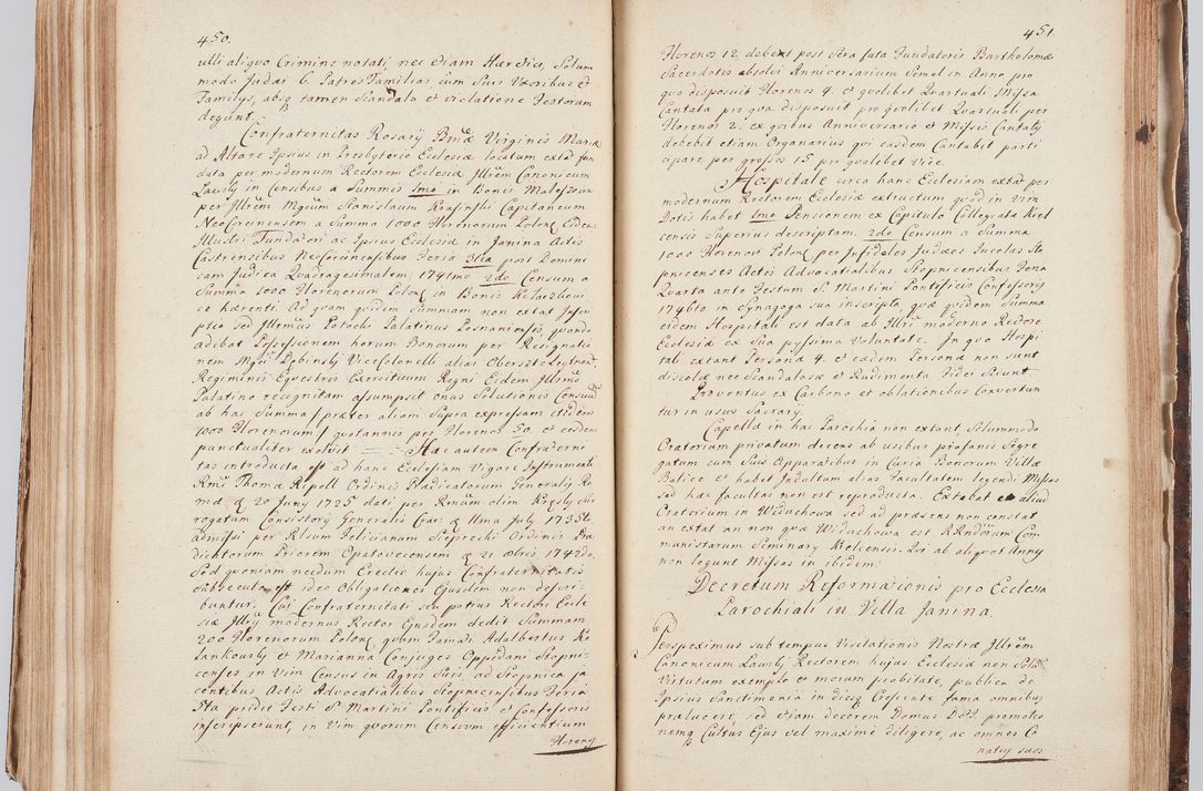 Zdjęcie nr 246 dla obiektu archiwalnego: Acta visitationis ecclesiarum in decanatu Sokolinensi et Kijensi ex commissione Cel. Principis R.D. Andrea Stanislai Kostka comitis in Załuskie Załuski, episcopi Cracoviensis, ducis Severiae, per Josephum Carolum Bleszyński, ecclesiarum cathedralis Cracoviensis et Insignis Collegiatae Sandomiriensis canonicum, expeditae diebus mensium Januarii et Februarii et Martii 1748 anno