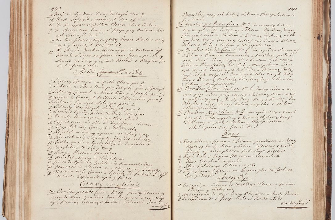 Zdjęcie nr 241 dla obiektu archiwalnego: Acta visitationis ecclesiarum in decanatu Sokolinensi et Kijensi ex commissione Cel. Principis R.D. Andrea Stanislai Kostka comitis in Załuskie Załuski, episcopi Cracoviensis, ducis Severiae, per Josephum Carolum Bleszyński, ecclesiarum cathedralis Cracoviensis et Insignis Collegiatae Sandomiriensis canonicum, expeditae diebus mensium Januarii et Februarii et Martii 1748 anno