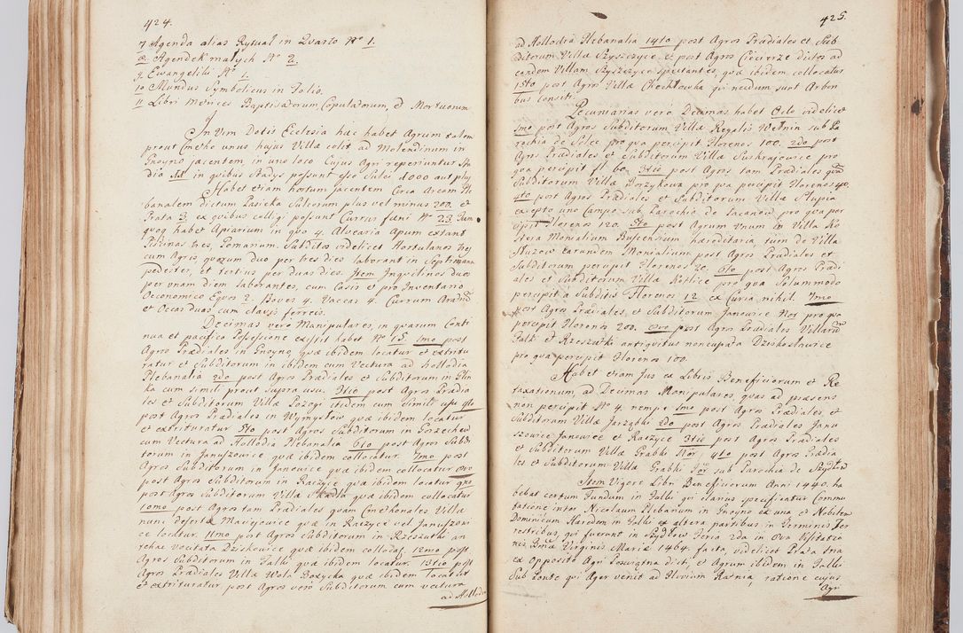 Zdjęcie nr 233 dla obiektu archiwalnego: Acta visitationis ecclesiarum in decanatu Sokolinensi et Kijensi ex commissione Cel. Principis R.D. Andrea Stanislai Kostka comitis in Załuskie Załuski, episcopi Cracoviensis, ducis Severiae, per Josephum Carolum Bleszyński, ecclesiarum cathedralis Cracoviensis et Insignis Collegiatae Sandomiriensis canonicum, expeditae diebus mensium Januarii et Februarii et Martii 1748 anno