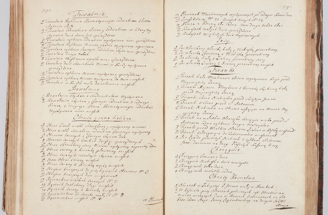 Zdjęcie nr 216 dla obiektu archiwalnego: Acta visitationis ecclesiarum in decanatu Sokolinensi et Kijensi ex commissione Cel. Principis R.D. Andrea Stanislai Kostka comitis in Załuskie Załuski, episcopi Cracoviensis, ducis Severiae, per Josephum Carolum Bleszyński, ecclesiarum cathedralis Cracoviensis et Insignis Collegiatae Sandomiriensis canonicum, expeditae diebus mensium Januarii et Februarii et Martii 1748 anno