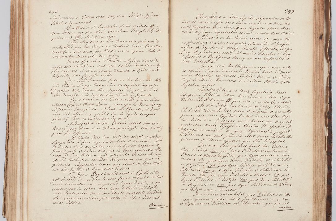 Zdjęcie nr 220 dla obiektu archiwalnego: Acta visitationis ecclesiarum in decanatu Sokolinensi et Kijensi ex commissione Cel. Principis R.D. Andrea Stanislai Kostka comitis in Załuskie Załuski, episcopi Cracoviensis, ducis Severiae, per Josephum Carolum Bleszyński, ecclesiarum cathedralis Cracoviensis et Insignis Collegiatae Sandomiriensis canonicum, expeditae diebus mensium Januarii et Februarii et Martii 1748 anno