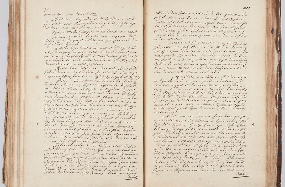 Zdjęcie nr 221 dla obiektu archiwalnego: Acta visitationis ecclesiarum in decanatu Sokolinensi et Kijensi ex commissione Cel. Principis R.D. Andrea Stanislai Kostka comitis in Załuskie Załuski, episcopi Cracoviensis, ducis Severiae, per Josephum Carolum Bleszyński, ecclesiarum cathedralis Cracoviensis et Insignis Collegiatae Sandomiriensis canonicum, expeditae diebus mensium Januarii et Februarii et Martii 1748 anno
