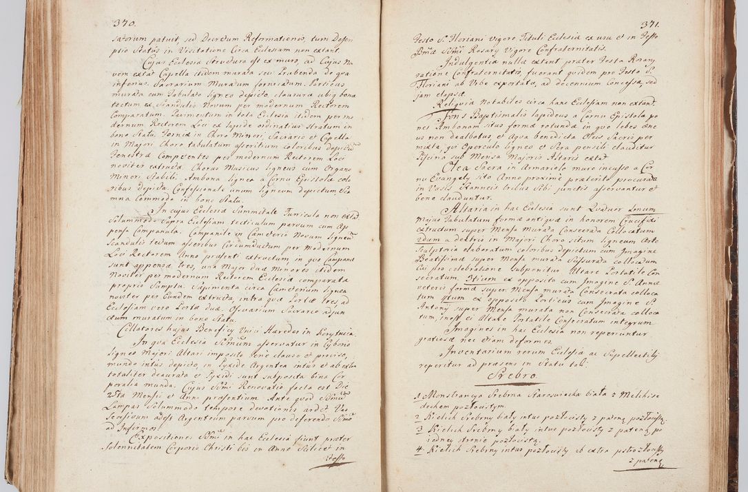 Zdjęcie nr 206 dla obiektu archiwalnego: Acta visitationis ecclesiarum in decanatu Sokolinensi et Kijensi ex commissione Cel. Principis R.D. Andrea Stanislai Kostka comitis in Załuskie Załuski, episcopi Cracoviensis, ducis Severiae, per Josephum Carolum Bleszyński, ecclesiarum cathedralis Cracoviensis et Insignis Collegiatae Sandomiriensis canonicum, expeditae diebus mensium Januarii et Februarii et Martii 1748 anno