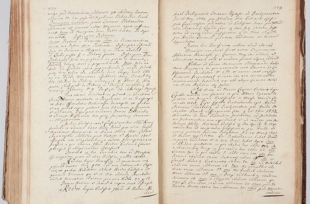 Zdjęcie nr 210 dla obiektu archiwalnego: Acta visitationis ecclesiarum in decanatu Sokolinensi et Kijensi ex commissione Cel. Principis R.D. Andrea Stanislai Kostka comitis in Załuskie Załuski, episcopi Cracoviensis, ducis Severiae, per Josephum Carolum Bleszyński, ecclesiarum cathedralis Cracoviensis et Insignis Collegiatae Sandomiriensis canonicum, expeditae diebus mensium Januarii et Februarii et Martii 1748 anno