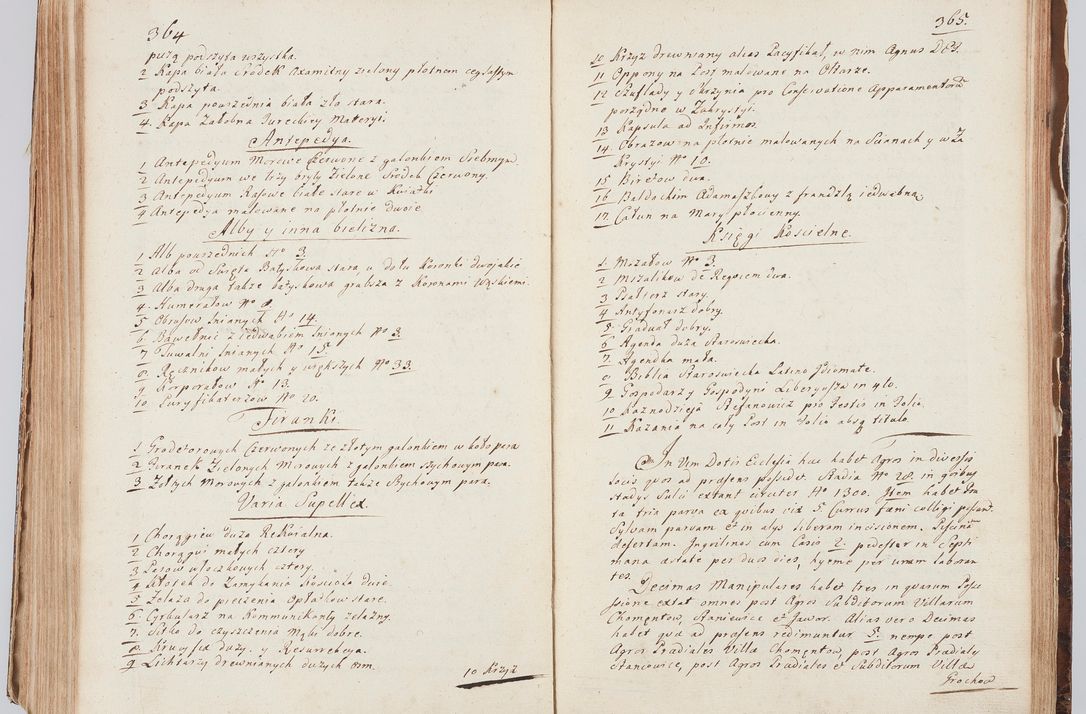 Zdjęcie nr 203 dla obiektu archiwalnego: Acta visitationis ecclesiarum in decanatu Sokolinensi et Kijensi ex commissione Cel. Principis R.D. Andrea Stanislai Kostka comitis in Załuskie Załuski, episcopi Cracoviensis, ducis Severiae, per Josephum Carolum Bleszyński, ecclesiarum cathedralis Cracoviensis et Insignis Collegiatae Sandomiriensis canonicum, expeditae diebus mensium Januarii et Februarii et Martii 1748 anno