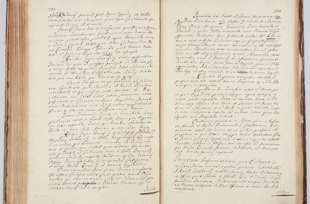Zdjęcie nr 185 dla obiektu archiwalnego: Acta visitationis ecclesiarum in decanatu Sokolinensi et Kijensi ex commissione Cel. Principis R.D. Andrea Stanislai Kostka comitis in Załuskie Załuski, episcopi Cracoviensis, ducis Severiae, per Josephum Carolum Bleszyński, ecclesiarum cathedralis Cracoviensis et Insignis Collegiatae Sandomiriensis canonicum, expeditae diebus mensium Januarii et Februarii et Martii 1748 anno