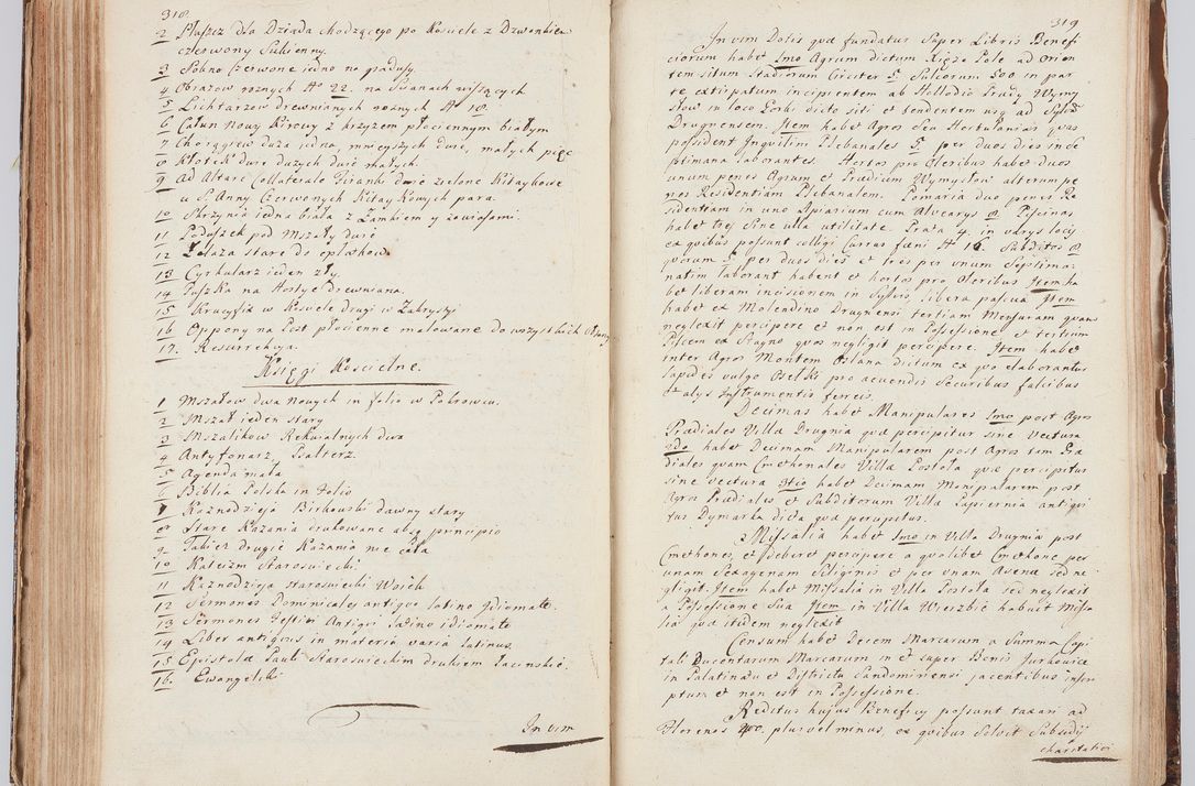 Zdjęcie nr 179 dla obiektu archiwalnego: Acta visitationis ecclesiarum in decanatu Sokolinensi et Kijensi ex commissione Cel. Principis R.D. Andrea Stanislai Kostka comitis in Załuskie Załuski, episcopi Cracoviensis, ducis Severiae, per Josephum Carolum Bleszyński, ecclesiarum cathedralis Cracoviensis et Insignis Collegiatae Sandomiriensis canonicum, expeditae diebus mensium Januarii et Februarii et Martii 1748 anno