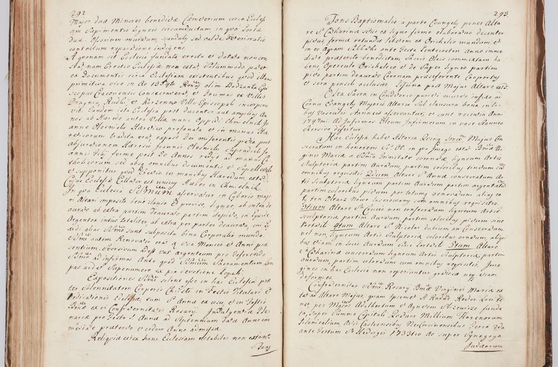 Zdjęcie nr 166 dla obiektu archiwalnego: Acta visitationis ecclesiarum in decanatu Sokolinensi et Kijensi ex commissione Cel. Principis R.D. Andrea Stanislai Kostka comitis in Załuskie Załuski, episcopi Cracoviensis, ducis Severiae, per Josephum Carolum Bleszyński, ecclesiarum cathedralis Cracoviensis et Insignis Collegiatae Sandomiriensis canonicum, expeditae diebus mensium Januarii et Februarii et Martii 1748 anno