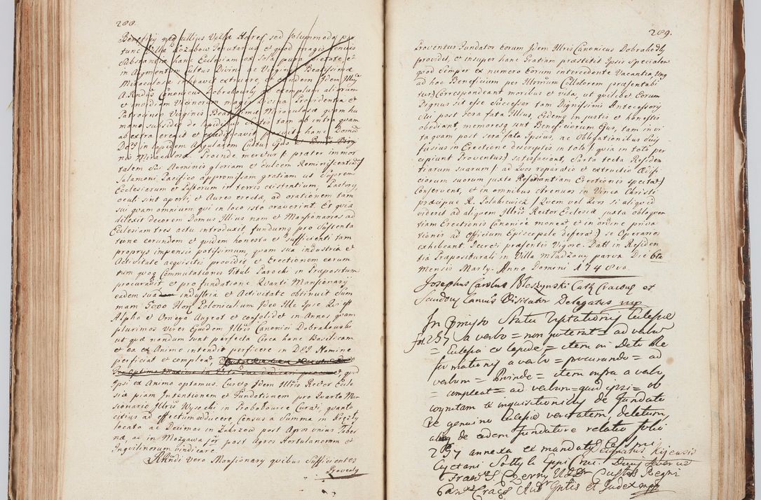 Zdjęcie nr 164 dla obiektu archiwalnego: Acta visitationis ecclesiarum in decanatu Sokolinensi et Kijensi ex commissione Cel. Principis R.D. Andrea Stanislai Kostka comitis in Załuskie Załuski, episcopi Cracoviensis, ducis Severiae, per Josephum Carolum Bleszyński, ecclesiarum cathedralis Cracoviensis et Insignis Collegiatae Sandomiriensis canonicum, expeditae diebus mensium Januarii et Februarii et Martii 1748 anno