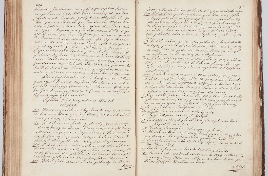 Zdjęcie nr 167 dla obiektu archiwalnego: Acta visitationis ecclesiarum in decanatu Sokolinensi et Kijensi ex commissione Cel. Principis R.D. Andrea Stanislai Kostka comitis in Załuskie Załuski, episcopi Cracoviensis, ducis Severiae, per Josephum Carolum Bleszyński, ecclesiarum cathedralis Cracoviensis et Insignis Collegiatae Sandomiriensis canonicum, expeditae diebus mensium Januarii et Februarii et Martii 1748 anno