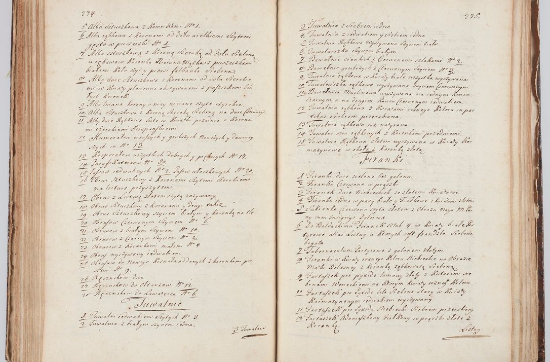 Zdjęcie nr 157 dla obiektu archiwalnego: Acta visitationis ecclesiarum in decanatu Sokolinensi et Kijensi ex commissione Cel. Principis R.D. Andrea Stanislai Kostka comitis in Załuskie Załuski, episcopi Cracoviensis, ducis Severiae, per Josephum Carolum Bleszyński, ecclesiarum cathedralis Cracoviensis et Insignis Collegiatae Sandomiriensis canonicum, expeditae diebus mensium Januarii et Februarii et Martii 1748 anno