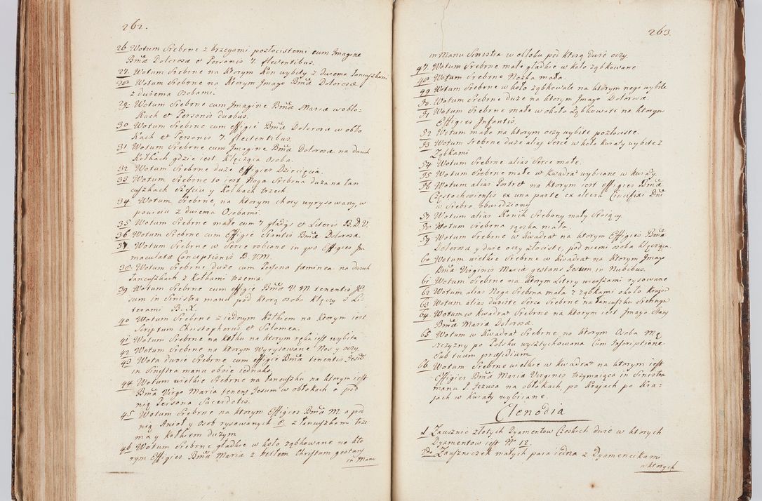 Zdjęcie nr 150 dla obiektu archiwalnego: Acta visitationis ecclesiarum in decanatu Sokolinensi et Kijensi ex commissione Cel. Principis R.D. Andrea Stanislai Kostka comitis in Załuskie Załuski, episcopi Cracoviensis, ducis Severiae, per Josephum Carolum Bleszyński, ecclesiarum cathedralis Cracoviensis et Insignis Collegiatae Sandomiriensis canonicum, expeditae diebus mensium Januarii et Februarii et Martii 1748 anno