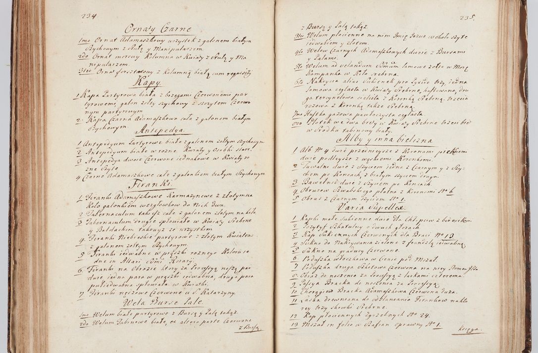 Zdjęcie nr 135 dla obiektu archiwalnego: Acta visitationis ecclesiarum in decanatu Sokolinensi et Kijensi ex commissione Cel. Principis R.D. Andrea Stanislai Kostka comitis in Załuskie Załuski, episcopi Cracoviensis, ducis Severiae, per Josephum Carolum Bleszyński, ecclesiarum cathedralis Cracoviensis et Insignis Collegiatae Sandomiriensis canonicum, expeditae diebus mensium Januarii et Februarii et Martii 1748 anno
