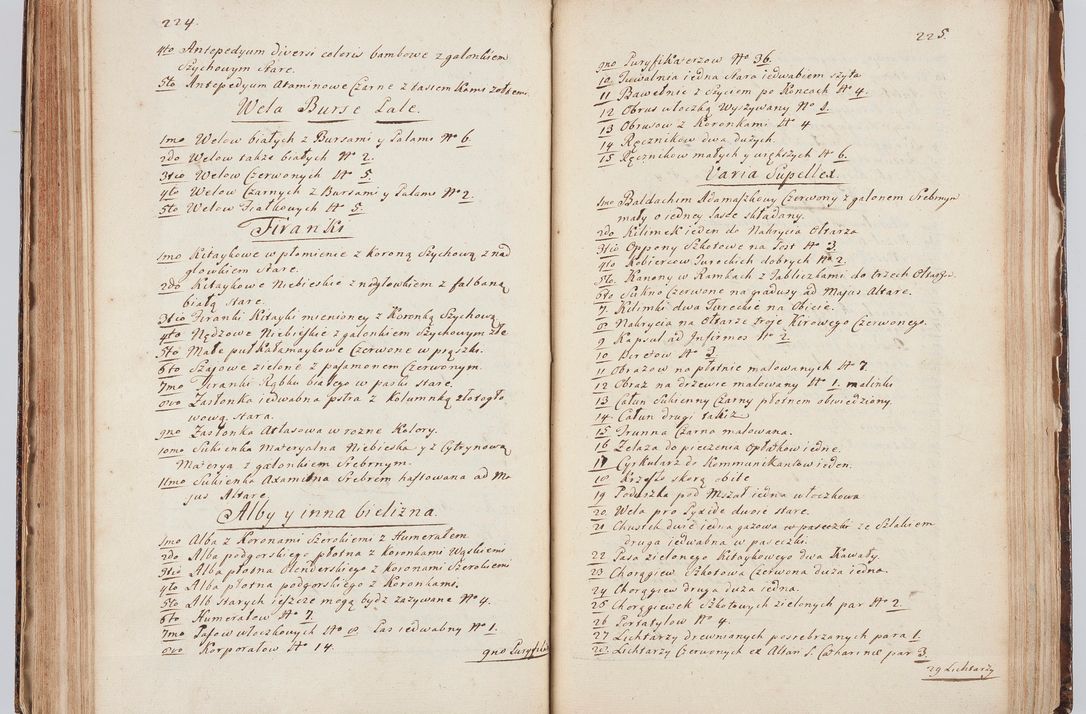 Zdjęcie nr 129 dla obiektu archiwalnego: Acta visitationis ecclesiarum in decanatu Sokolinensi et Kijensi ex commissione Cel. Principis R.D. Andrea Stanislai Kostka comitis in Załuskie Załuski, episcopi Cracoviensis, ducis Severiae, per Josephum Carolum Bleszyński, ecclesiarum cathedralis Cracoviensis et Insignis Collegiatae Sandomiriensis canonicum, expeditae diebus mensium Januarii et Februarii et Martii 1748 anno