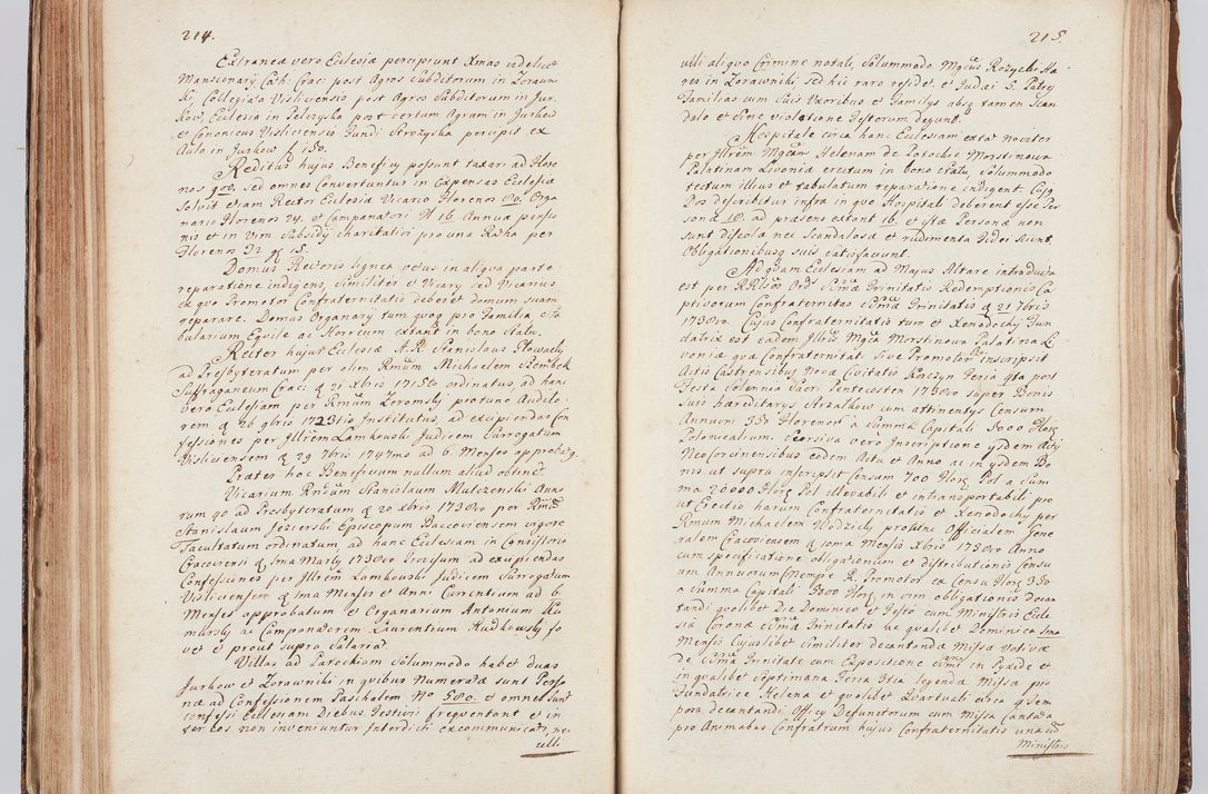 Zdjęcie nr 123 dla obiektu archiwalnego: Acta visitationis ecclesiarum in decanatu Sokolinensi et Kijensi ex commissione Cel. Principis R.D. Andrea Stanislai Kostka comitis in Załuskie Załuski, episcopi Cracoviensis, ducis Severiae, per Josephum Carolum Bleszyński, ecclesiarum cathedralis Cracoviensis et Insignis Collegiatae Sandomiriensis canonicum, expeditae diebus mensium Januarii et Februarii et Martii 1748 anno