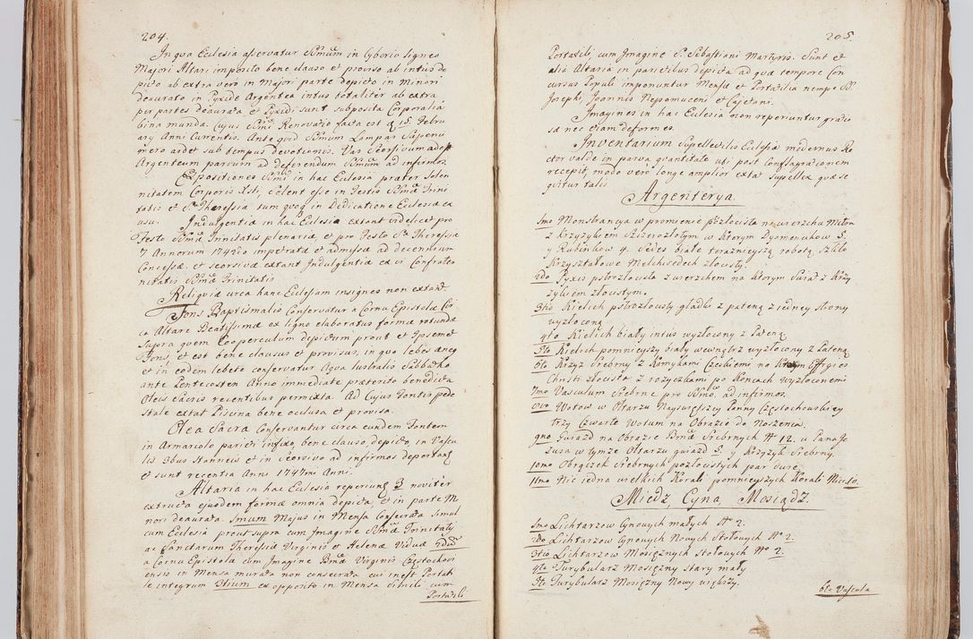 Zdjęcie nr 118 dla obiektu archiwalnego: Acta visitationis ecclesiarum in decanatu Sokolinensi et Kijensi ex commissione Cel. Principis R.D. Andrea Stanislai Kostka comitis in Załuskie Załuski, episcopi Cracoviensis, ducis Severiae, per Josephum Carolum Bleszyński, ecclesiarum cathedralis Cracoviensis et Insignis Collegiatae Sandomiriensis canonicum, expeditae diebus mensium Januarii et Februarii et Martii 1748 anno