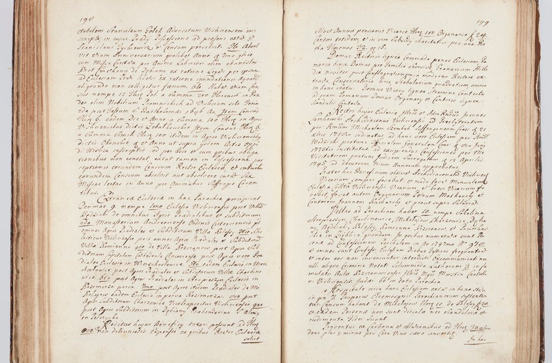 Zdjęcie nr 115 dla obiektu archiwalnego: Acta visitationis ecclesiarum in decanatu Sokolinensi et Kijensi ex commissione Cel. Principis R.D. Andrea Stanislai Kostka comitis in Załuskie Załuski, episcopi Cracoviensis, ducis Severiae, per Josephum Carolum Bleszyński, ecclesiarum cathedralis Cracoviensis et Insignis Collegiatae Sandomiriensis canonicum, expeditae diebus mensium Januarii et Februarii et Martii 1748 anno