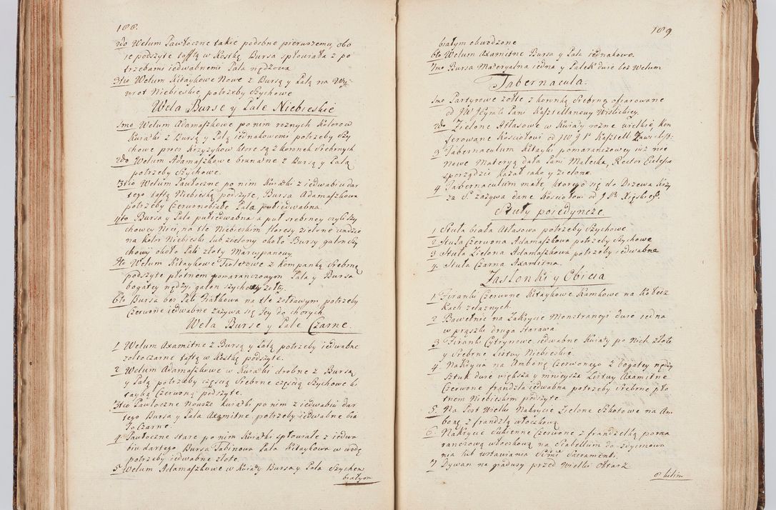 Zdjęcie nr 109 dla obiektu archiwalnego: Acta visitationis ecclesiarum in decanatu Sokolinensi et Kijensi ex commissione Cel. Principis R.D. Andrea Stanislai Kostka comitis in Załuskie Załuski, episcopi Cracoviensis, ducis Severiae, per Josephum Carolum Bleszyński, ecclesiarum cathedralis Cracoviensis et Insignis Collegiatae Sandomiriensis canonicum, expeditae diebus mensium Januarii et Februarii et Martii 1748 anno