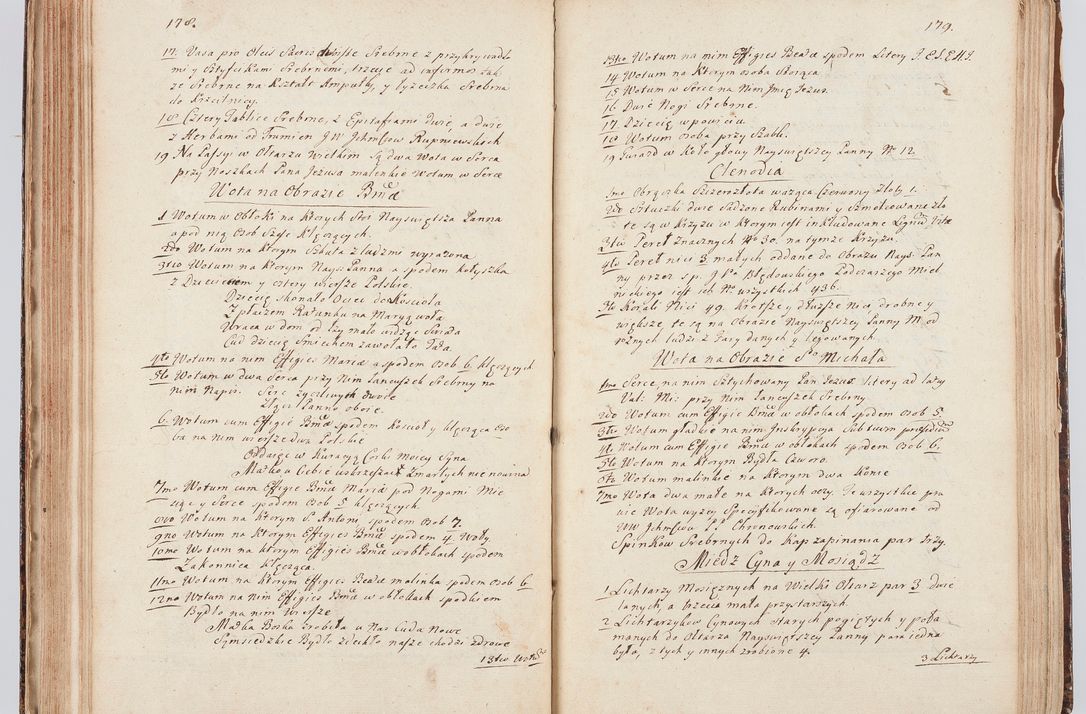 Zdjęcie nr 104 dla obiektu archiwalnego: Acta visitationis ecclesiarum in decanatu Sokolinensi et Kijensi ex commissione Cel. Principis R.D. Andrea Stanislai Kostka comitis in Załuskie Załuski, episcopi Cracoviensis, ducis Severiae, per Josephum Carolum Bleszyński, ecclesiarum cathedralis Cracoviensis et Insignis Collegiatae Sandomiriensis canonicum, expeditae diebus mensium Januarii et Februarii et Martii 1748 anno