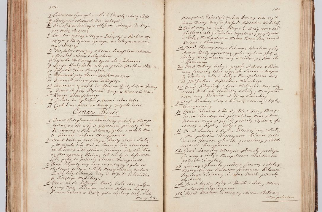 Zdjęcie nr 105 dla obiektu archiwalnego: Acta visitationis ecclesiarum in decanatu Sokolinensi et Kijensi ex commissione Cel. Principis R.D. Andrea Stanislai Kostka comitis in Załuskie Załuski, episcopi Cracoviensis, ducis Severiae, per Josephum Carolum Bleszyński, ecclesiarum cathedralis Cracoviensis et Insignis Collegiatae Sandomiriensis canonicum, expeditae diebus mensium Januarii et Februarii et Martii 1748 anno