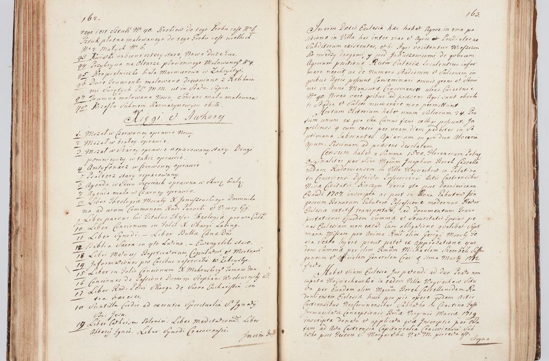 Zdjęcie nr 96 dla obiektu archiwalnego: Acta visitationis ecclesiarum in decanatu Sokolinensi et Kijensi ex commissione Cel. Principis R.D. Andrea Stanislai Kostka comitis in Załuskie Załuski, episcopi Cracoviensis, ducis Severiae, per Josephum Carolum Bleszyński, ecclesiarum cathedralis Cracoviensis et Insignis Collegiatae Sandomiriensis canonicum, expeditae diebus mensium Januarii et Februarii et Martii 1748 anno