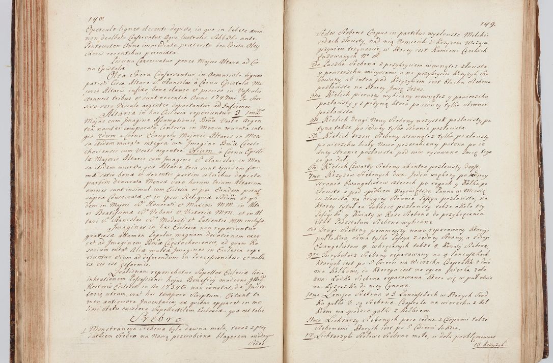 Zdjęcie nr 88 dla obiektu archiwalnego: Acta visitationis ecclesiarum in decanatu Sokolinensi et Kijensi ex commissione Cel. Principis R.D. Andrea Stanislai Kostka comitis in Załuskie Załuski, episcopi Cracoviensis, ducis Severiae, per Josephum Carolum Bleszyński, ecclesiarum cathedralis Cracoviensis et Insignis Collegiatae Sandomiriensis canonicum, expeditae diebus mensium Januarii et Februarii et Martii 1748 anno