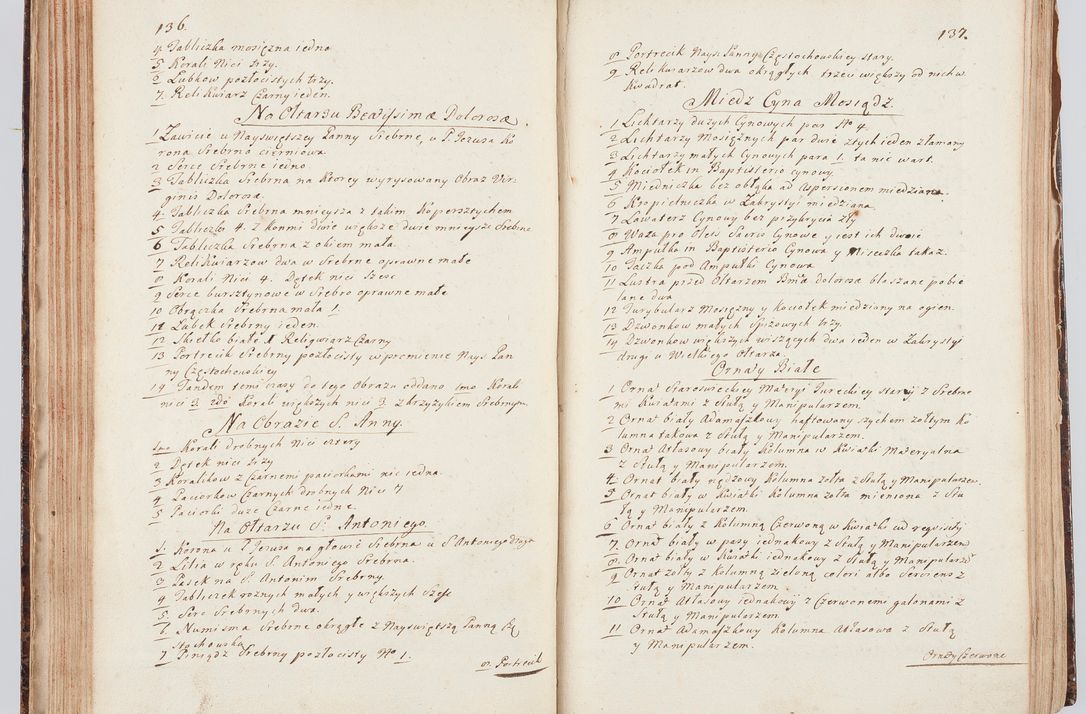 Zdjęcie nr 82 dla obiektu archiwalnego: Acta visitationis ecclesiarum in decanatu Sokolinensi et Kijensi ex commissione Cel. Principis R.D. Andrea Stanislai Kostka comitis in Załuskie Załuski, episcopi Cracoviensis, ducis Severiae, per Josephum Carolum Bleszyński, ecclesiarum cathedralis Cracoviensis et Insignis Collegiatae Sandomiriensis canonicum, expeditae diebus mensium Januarii et Februarii et Martii 1748 anno