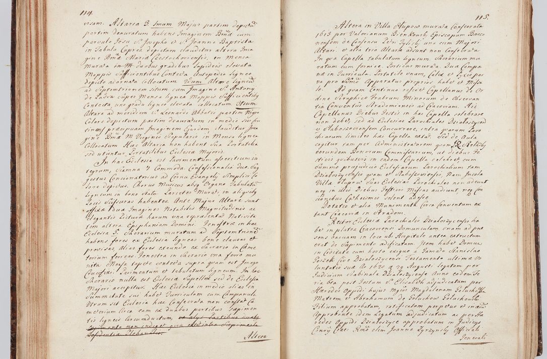 Zdjęcie nr 71 dla obiektu archiwalnego: Acta visitationis ecclesiarum in decanatu Sokolinensi et Kijensi ex commissione Cel. Principis R.D. Andrea Stanislai Kostka comitis in Załuskie Załuski, episcopi Cracoviensis, ducis Severiae, per Josephum Carolum Bleszyński, ecclesiarum cathedralis Cracoviensis et Insignis Collegiatae Sandomiriensis canonicum, expeditae diebus mensium Januarii et Februarii et Martii 1748 anno