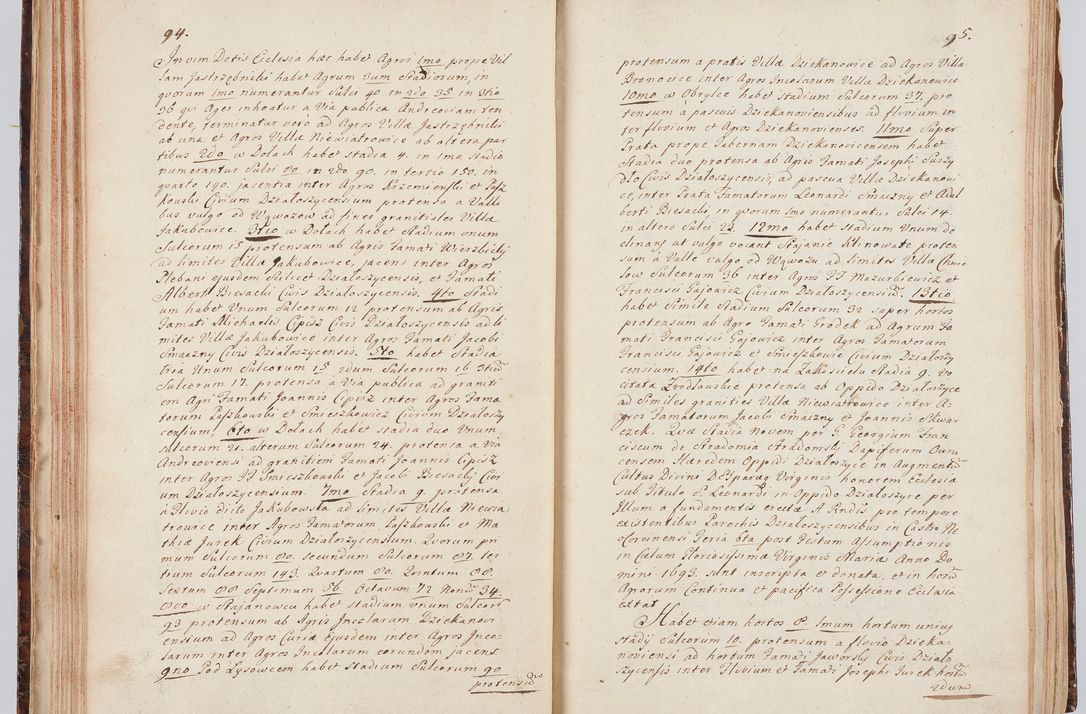 Zdjęcie nr 61 dla obiektu archiwalnego: Acta visitationis ecclesiarum in decanatu Sokolinensi et Kijensi ex commissione Cel. Principis R.D. Andrea Stanislai Kostka comitis in Załuskie Załuski, episcopi Cracoviensis, ducis Severiae, per Josephum Carolum Bleszyński, ecclesiarum cathedralis Cracoviensis et Insignis Collegiatae Sandomiriensis canonicum, expeditae diebus mensium Januarii et Februarii et Martii 1748 anno