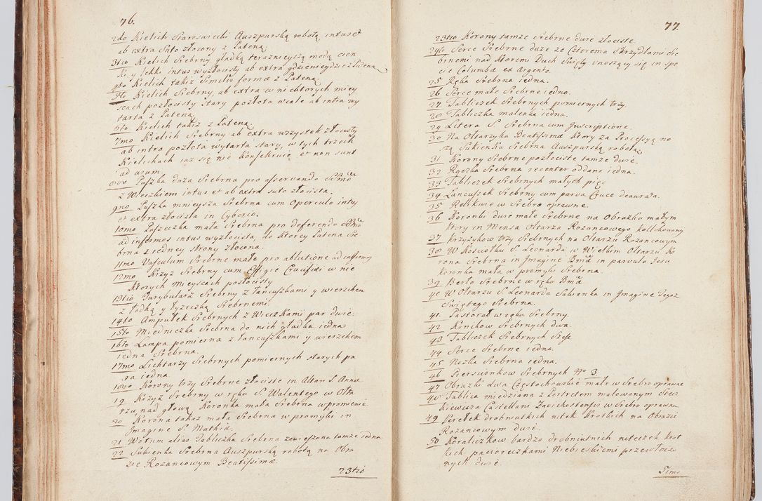 Zdjęcie nr 51 dla obiektu archiwalnego: Acta visitationis ecclesiarum in decanatu Sokolinensi et Kijensi ex commissione Cel. Principis R.D. Andrea Stanislai Kostka comitis in Załuskie Załuski, episcopi Cracoviensis, ducis Severiae, per Josephum Carolum Bleszyński, ecclesiarum cathedralis Cracoviensis et Insignis Collegiatae Sandomiriensis canonicum, expeditae diebus mensium Januarii et Februarii et Martii 1748 anno