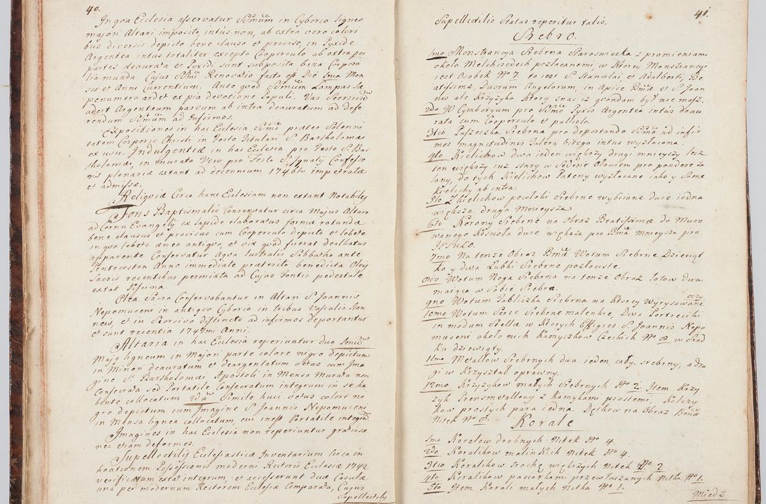 Zdjęcie nr 31 dla obiektu archiwalnego: Acta visitationis ecclesiarum in decanatu Sokolinensi et Kijensi ex commissione Cel. Principis R.D. Andrea Stanislai Kostka comitis in Załuskie Załuski, episcopi Cracoviensis, ducis Severiae, per Josephum Carolum Bleszyński, ecclesiarum cathedralis Cracoviensis et Insignis Collegiatae Sandomiriensis canonicum, expeditae diebus mensium Januarii et Februarii et Martii 1748 anno