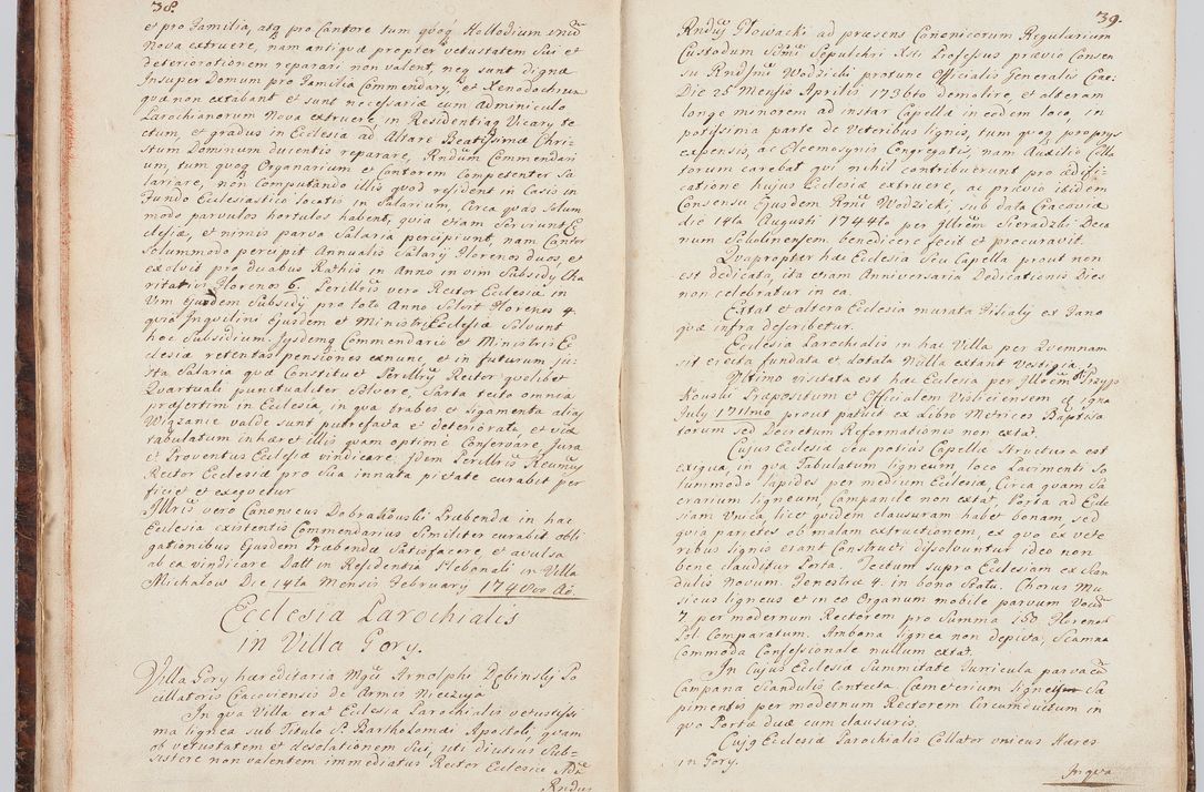 Zdjęcie nr 30 dla obiektu archiwalnego: Acta visitationis ecclesiarum in decanatu Sokolinensi et Kijensi ex commissione Cel. Principis R.D. Andrea Stanislai Kostka comitis in Załuskie Załuski, episcopi Cracoviensis, ducis Severiae, per Josephum Carolum Bleszyński, ecclesiarum cathedralis Cracoviensis et Insignis Collegiatae Sandomiriensis canonicum, expeditae diebus mensium Januarii et Februarii et Martii 1748 anno