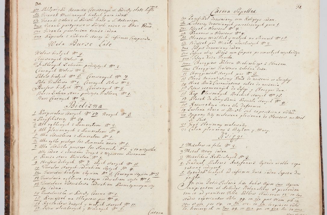 Zdjęcie nr 25 dla obiektu archiwalnego: Acta visitationis ecclesiarum in decanatu Sokolinensi et Kijensi ex commissione Cel. Principis R.D. Andrea Stanislai Kostka comitis in Załuskie Załuski, episcopi Cracoviensis, ducis Severiae, per Josephum Carolum Bleszyński, ecclesiarum cathedralis Cracoviensis et Insignis Collegiatae Sandomiriensis canonicum, expeditae diebus mensium Januarii et Februarii et Martii 1748 anno