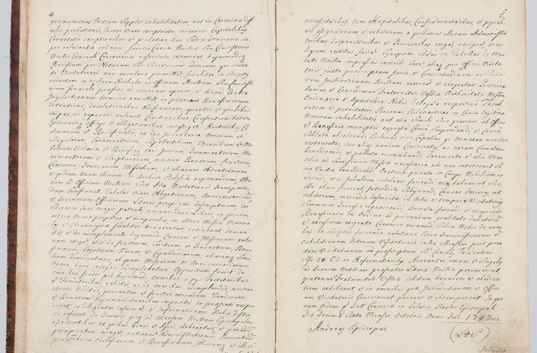 Zdjęcie nr 11 dla obiektu archiwalnego: Acta visitationis ecclesiarum in decanatu Sokolinensi et Kijensi ex commissione Cel. Principis R.D. Andrea Stanislai Kostka comitis in Załuskie Załuski, episcopi Cracoviensis, ducis Severiae, per Josephum Carolum Bleszyński, ecclesiarum cathedralis Cracoviensis et Insignis Collegiatae Sandomiriensis canonicum, expeditae diebus mensium Januarii et Februarii et Martii 1748 anno