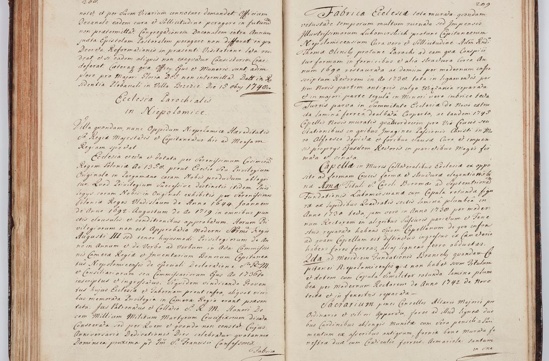 Zdjęcie nr 122 dla obiektu archiwalnego: Acta visitationis ecclesiarum in decanatu Wielicensi ex commissione Cel. Principis R.D. Andrea Stanislai Kostka comitis in Załuskie Załuski, episcopi Cracoviensis, ducis Severiae, per Franciscum Skarbek Borowski, canonicum cathedralem Cracoviensem, expeditae mense Septembri a.D. 1748